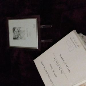 NWOT Glass photo frame 8 X 10 with stand